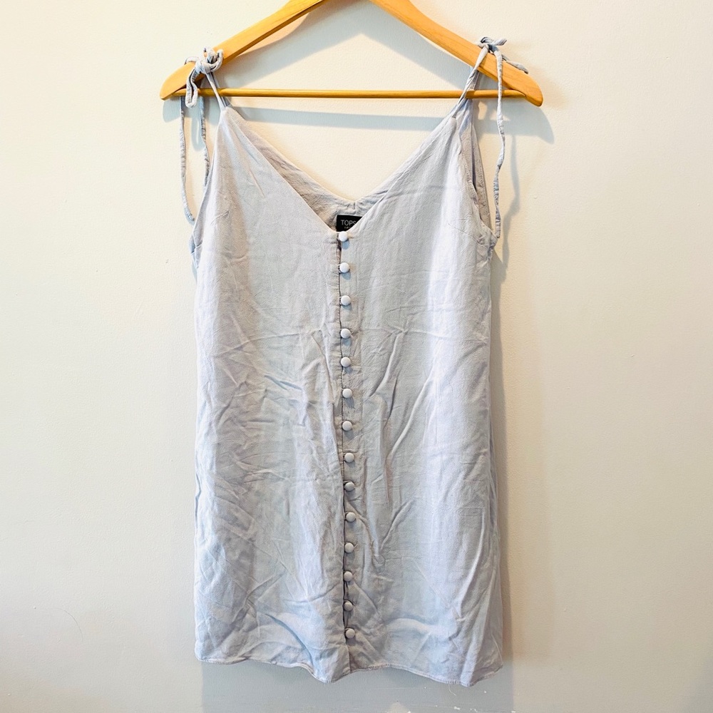 TOPSHOP Light Blue Mini Dress - Picture 4 of 5